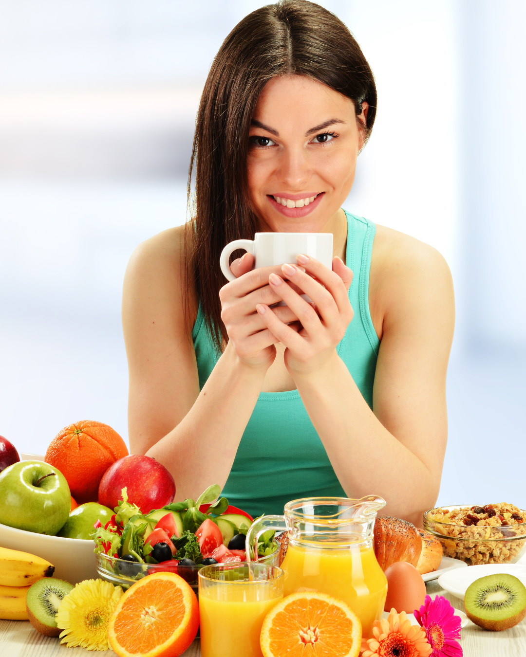 Assiette saine et colorée, alimentation favorable à la digestion